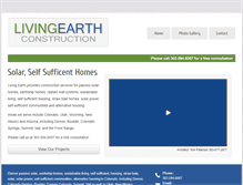 Tablet Screenshot of livingearthconstruction.com